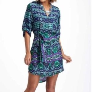 Anthropologie Frequencies Ikat Shirtdress